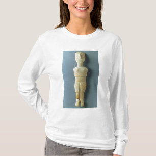 Vrouw figine, vroege Cycladic, c.2800-2300 BC (m T-shirt