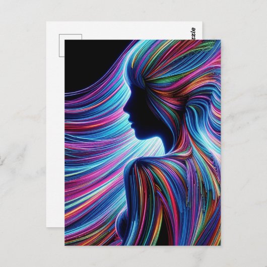 Vrouw Figuur Abstract Briefkaart (Voorkant / Achterkant)