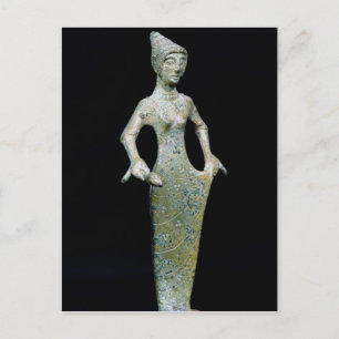 Vrouw figuur, mogelijk Aphrodite Briefkaart