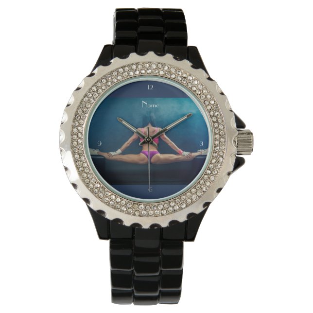 Vrouw fitness Model Split Thunder_Cove Horloge (Voorkant)