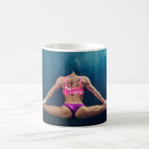 Vrouw fitness Model Split Thunder_Cove Koffiemok