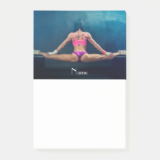 Vrouw fitness Model Split Thunder_Cove Post-it® Notes (Voorkant)
