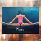 Vrouw fitness Model Split Thunder_Cove Raamsticker (Vel 2)