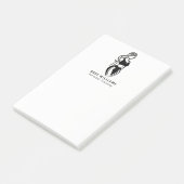 Vrouw Fitness persoonlijke training minimalistisch Post-it® Notes (Schuin)