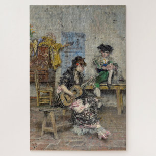 Vrouw Flamenco gitarist (Spaans gitarist) Legpuzzel