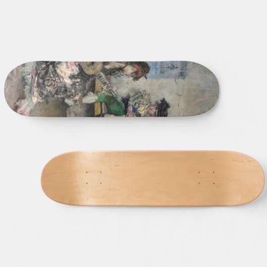 Vrouw Flamenco gitarist (Spaans gitarist) Skateboard (Horizontaal)