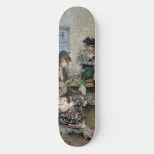 Vrouw Flamenco gitarist (Spaans gitarist) Skateboard
