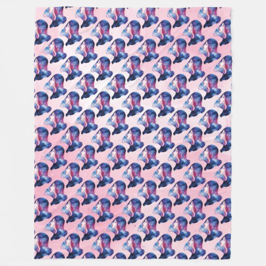Vrouw Fleece Deken (Voorkant)