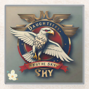 vrouw Flight Leaders Glazen Onderzetter