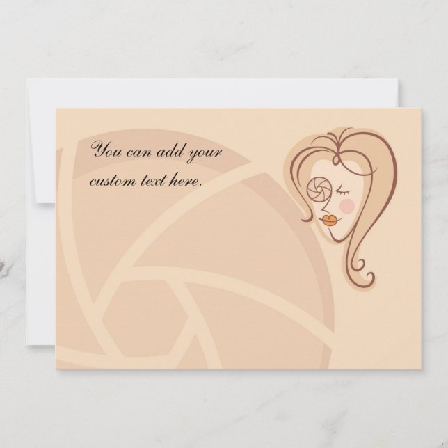 Vrouw fotograaf (Voorkant)