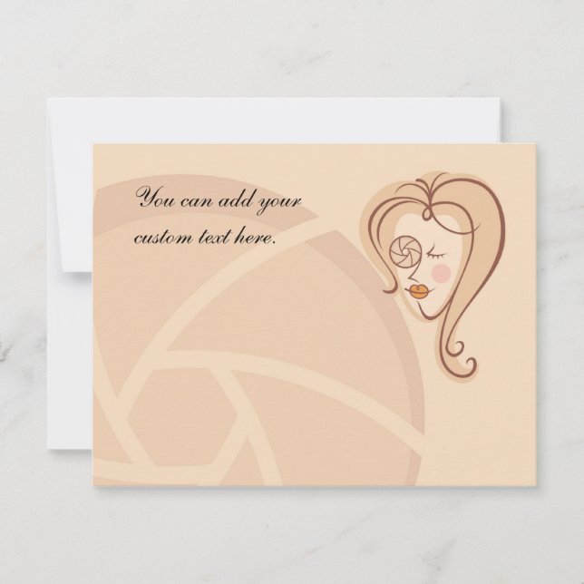 Vrouw fotograaf (Voorkant)