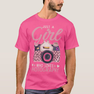 Vrouw Fotograaf Camera Fotografie Meisjes Foto T-shirt