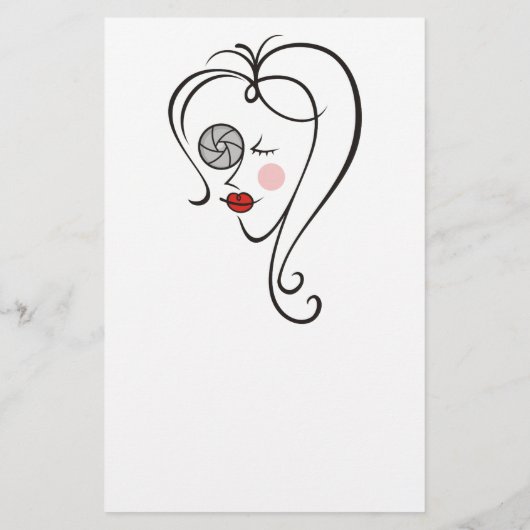 Vrouw fotograaf flyer (Achterkant)