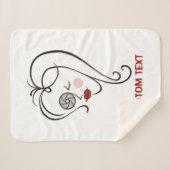 Vrouw fotograaf sherpa deken (Voorkant (horizontaal))