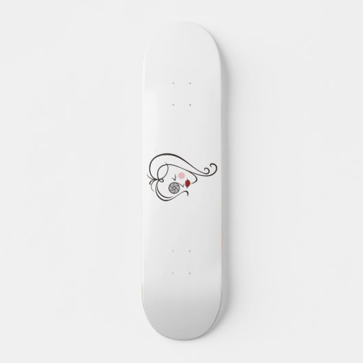 Vrouw fotograaf skateboard (Voorkant)