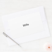 "Vrouw" fotolabel Rechthoekige Sticker (Envelop)