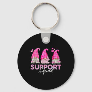Vrouw Fun Gnomies Support Squad Borstkanker Awar Sleutelhanger