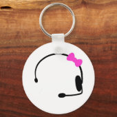 Vrouw Gamer Sleutelhanger (Voorkant)