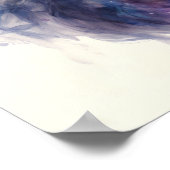 Vrouw geconfronteerd met Abstracte Waterverf Poster (Hoek)