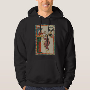 Vrouw geeft geschenk aan vrijer, 14e eeuw hoodie