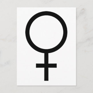 Vrouw Gendersymbool Briefkaart