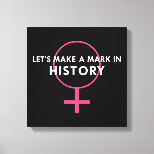 Vrouw Geslachtsteken - Markeren in Geschiedenis Qu Canvas Afdruk