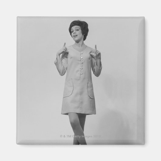 Vrouw Gesturing Magneet (Voorkant)