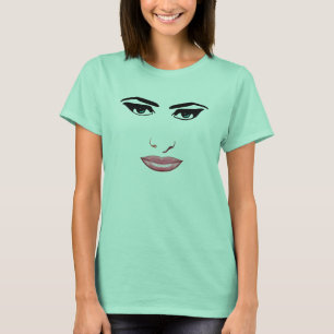 Vrouw gezicht 1 t-shirt