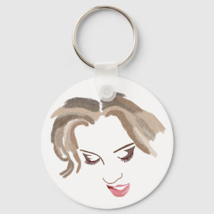 Vrouw gezicht #2 sleutelhanger