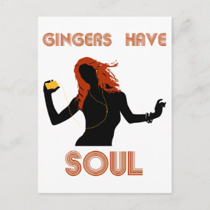 Vrouw Gingers heeft Soul Briefkaart
