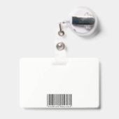 Vrouw glimlachen | Ondernemingen | QR-code Badge (Back with Retractable)