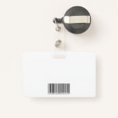 Vrouw glimlachen | Ondernemingen | QR-code Badge (Achterkant met intrekbare)