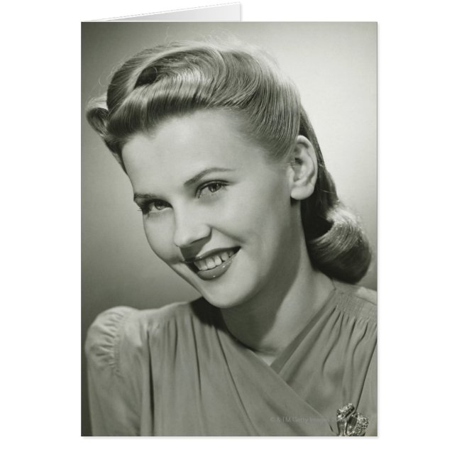 Vrouw glimlacht 2 (Voorkant)