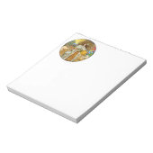  vrouw Golden Sun: Leo Zodiac Collage Art Notitieblok (Gedraaid)