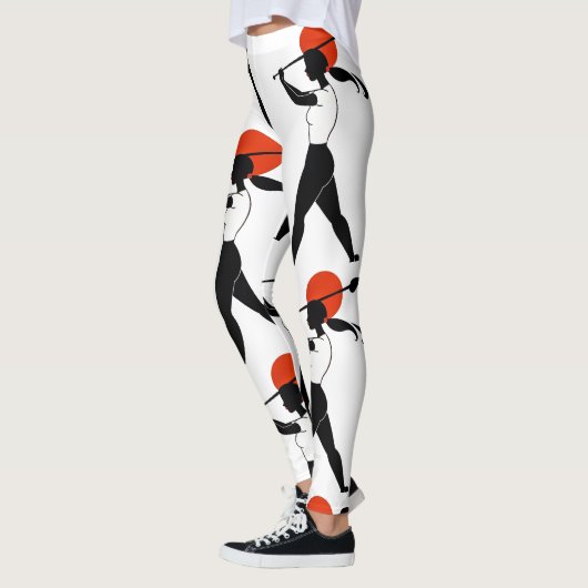Vrouw Golfer Designer Leggings (Links)