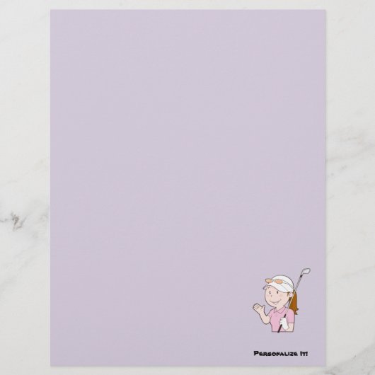 Vrouw Golfer Flyer (Voorkant)