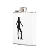 Vrouw Golfer Sport Heupfles (Links)