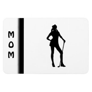 Vrouw Golfer Sport Magneet