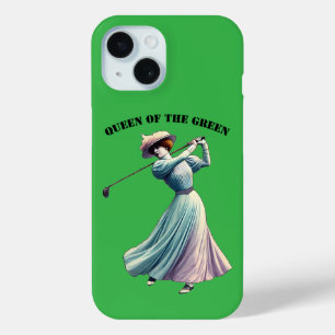  vrouw Golfer Swinging de golfclub URM