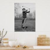 Vrouw Golfing: 1920 Poster (Keuken)