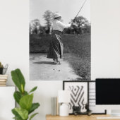 Vrouw Golfing  Mode, jaren 1910 Poster (Thuiskantoor)
