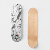 Vrouw Graffiti Street Art Dd Brand Skateboard (Voorkant)