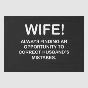 Vrouw Grappige Typografie Vrouw Tissuepapier