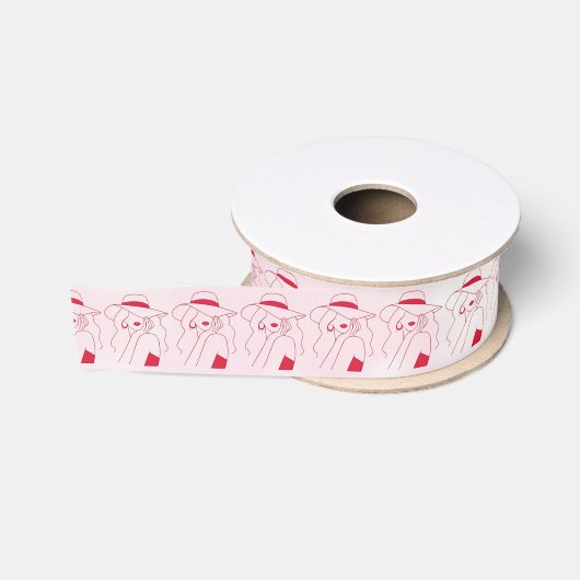 Vrouw Grosgrain Lint (Spoel)