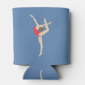 Vrouw Gymnast Blikjeskoeler (Achterkant)