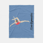 Vrouw Gymnast Fleece Deken (Voorkant)