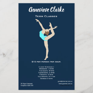 Vrouw Gymnast Flyer
