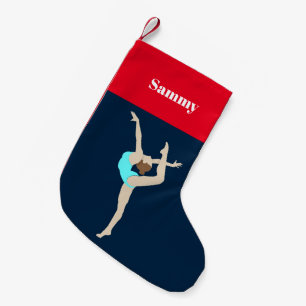 Vrouw Gymnast Kleine Kerstsok