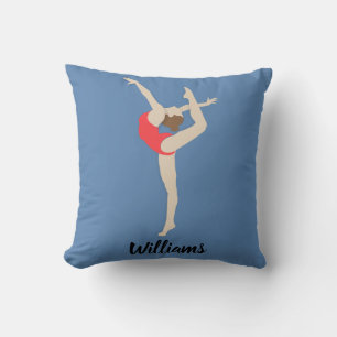 Vrouw gymnast kussen