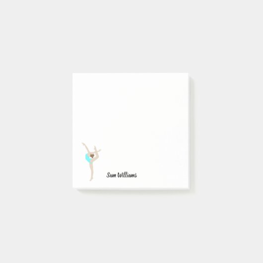 Vrouw Gymnast Post-it® Notes (Voorkant)